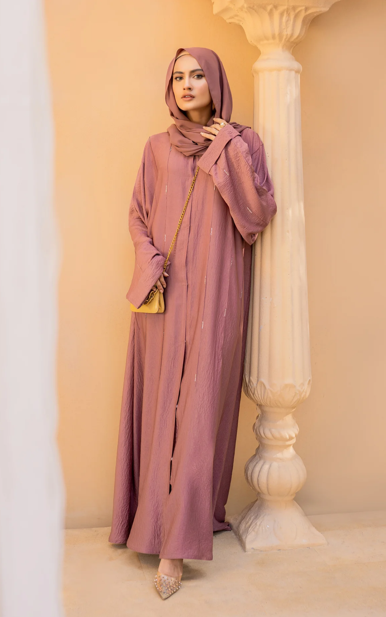 HUDA OPEN FRONT ABAYA