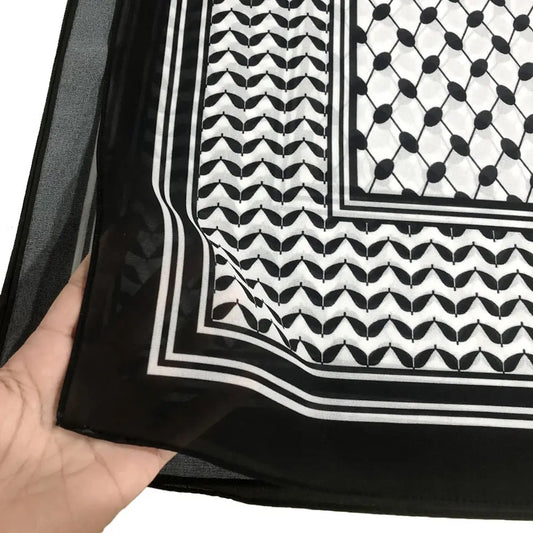 BLACK KEFFIYEH HIJAB